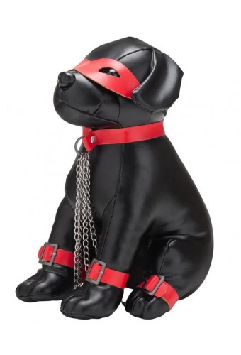 Chien en Simili Captain Chains 24cm Noir 