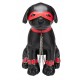 Chien en Simili Captain Chains 24cm Noir 