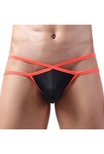 Jockstrap Bellicross Noir-Orange 
