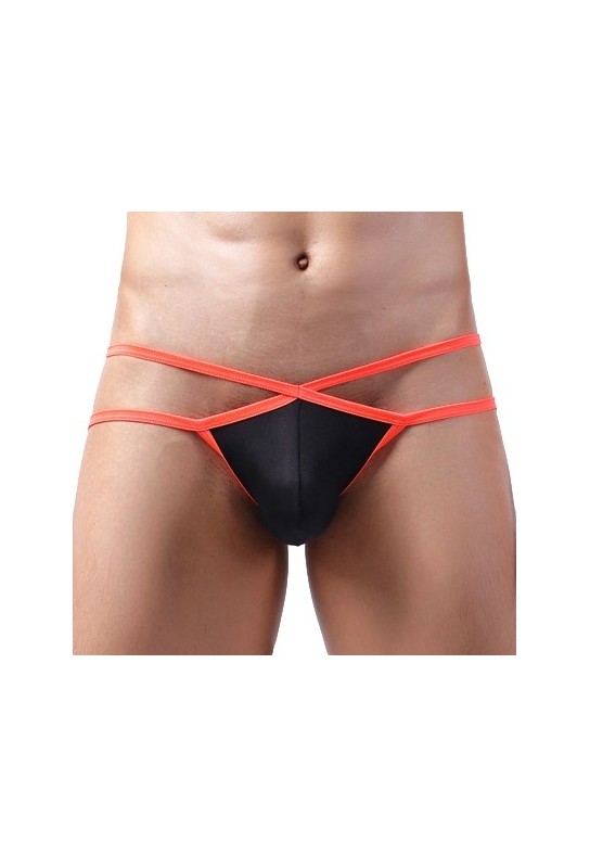 Jockstrap Bellicross Noir-Orange 