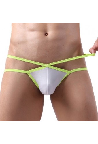 Jockstrap Bellicross Blanc-Jaune fluo 