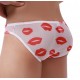 Slip sexy Kiss Lips Blanc 