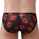 Slip sexy Kiss Lips Noir 