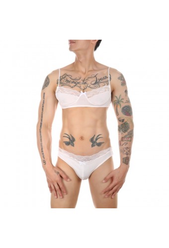 Ensemble Slip et Bra Tarmina Blanc 