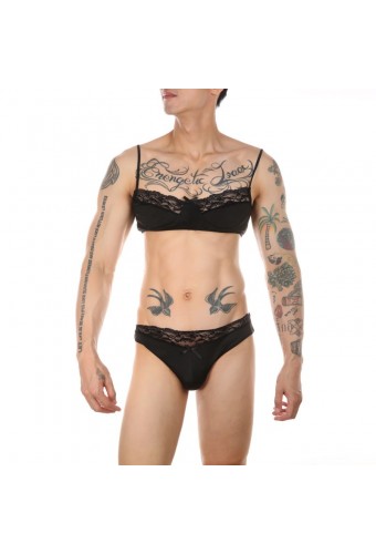 Ensemble Slip et Bra Tarmina Noir 