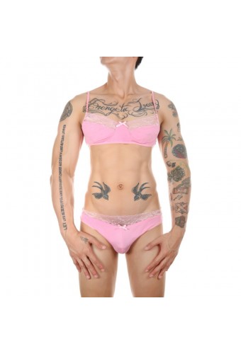 Ensemble Slip et Bra Tarmina Rose 