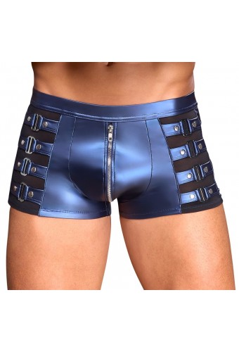 Boxer avec zip Eclino Bleu métallisé 