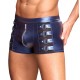 Boxer avec zip Eclino Bleu métallisé 