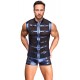 Boxer avec zip Eclino Bleu métallisé 