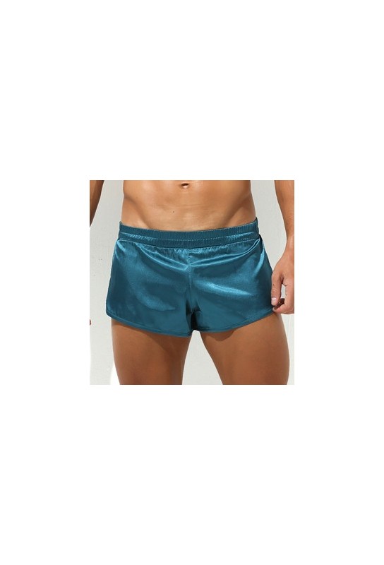 Short avec Jock Slit Bleu 