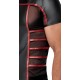 T-shirt TOP ORMETO Noir-Rouge 