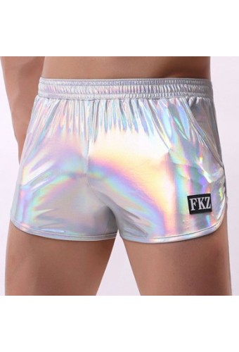 Short brillant Fakiz Gris argenté 