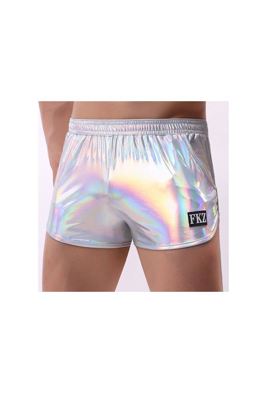 Short brillant Fakiz Gris argenté 
