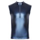 Débardeur avec zip Top Andio Bleu métallisé 