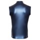 Débardeur avec zip Top Andio Bleu métallisé 