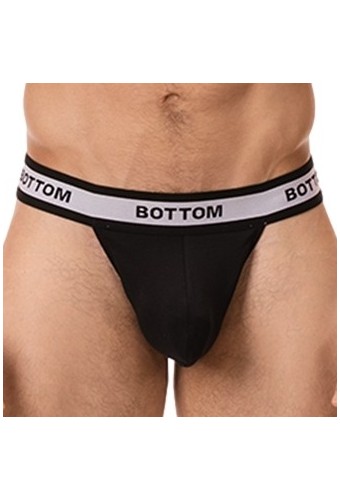 String Cache-sexe Bottom Noir 
