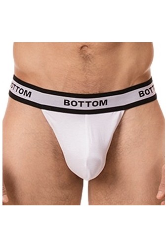 String Cache-sexe Bottom Blanc 