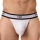 String Cache-sexe Top Blanc 