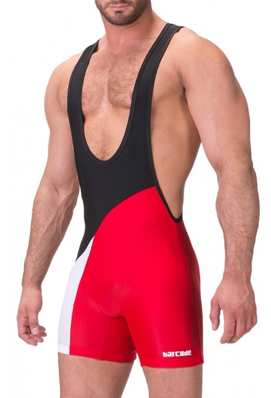 Body Singlet Luckenwalde Noir-Rouge 