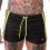 Short Byron Laboratory Noir-Jaune fluo