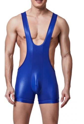 Body effet satiné Jullio Bleu 