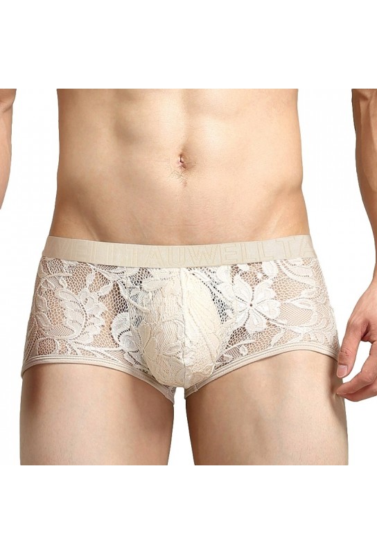 Boxer dentelle Tauwell Beige 
