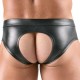 Slip sexy ouvert Maten Noir 