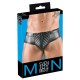 Slip sexy ouvert Maten Noir 