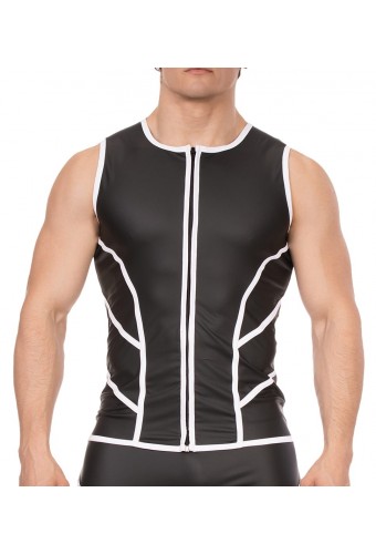 Veste sans manche Robin Noir-Blanc 