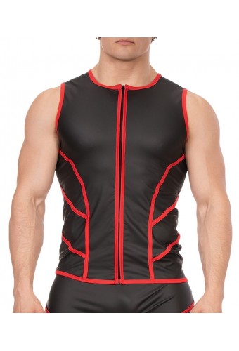 Veste sans manche Robin Noir-Rouge 