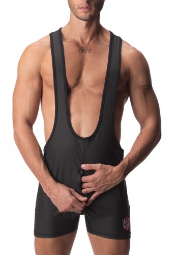 Body Singlet avec Zip DICK Noir 