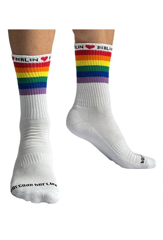 Chaussettes blanches Pride Love Berlin 