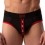 Slip Sicile Noir-Rouge
