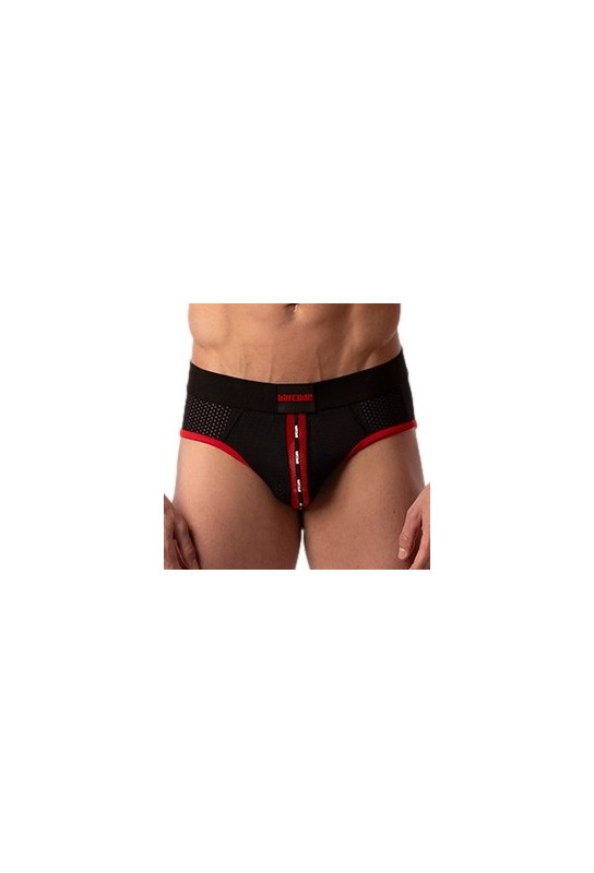 Slip Sicile Noir-Rouge 