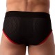 Slip Sicile Noir-Rouge 