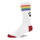 Chaussettes Pride Blanc-Rainbow 
