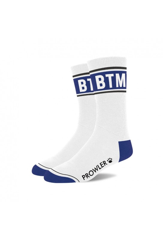 Chaussettes BTM Blanc-Bleu 