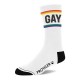 Chaussettes Gay Blanc-Rainbow 