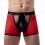 Boxer sexy Open Side Noir-Rouge