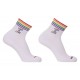 Chaussettes Love is Love Rainbow-Blanc 