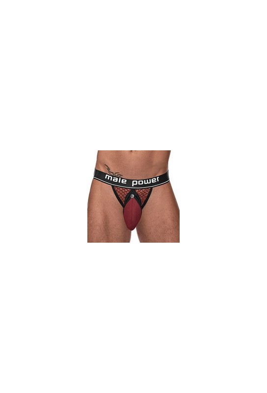 Jockstrap Résille Ring & Jock Bordeaux 