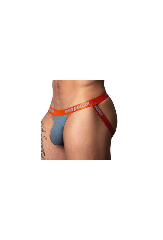 Jockstrap Rib Ring & Jock Gris-Orange 