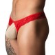 String dentelle Ring & Short Rouge 