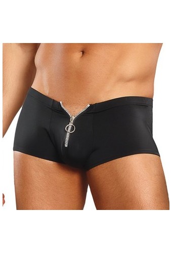 Boxer court avec Zip Ring & Short Noir 