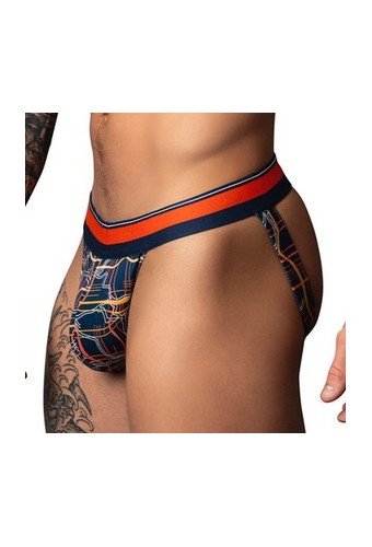 Jockstrap Soo Cumfy Bleu marine-Rouge 