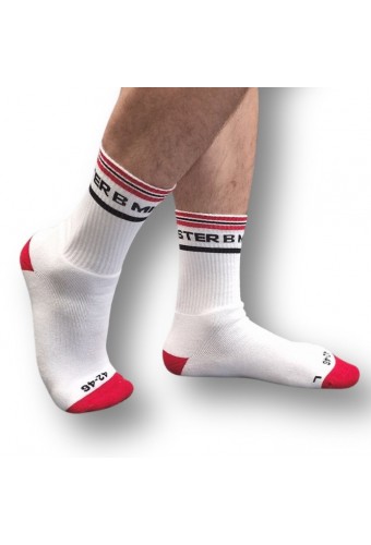 Chaussettes Fist Pig Blanc-Rouge 