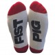 Chaussettes Fist Pig Blanc-Rouge 