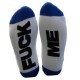 Chaussettes Fuck Me Blanc-Bleu 