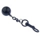 Ballstretcher en métal avec Boules Testicle S 32mm - Hauteur 12mm - Poids 275g Noir 