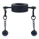 Ballstretcher en métal avec Boules Testicle M 32mm - Hauteur 20mm - Poids 435g Noir 